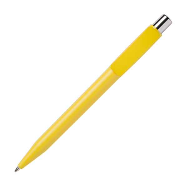 Ручка шариковая PIXEL CHROME, желтый, пластик - купить оптом