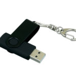 USB 3.0- флешка промо на 32 Гб с поворотным механизмом и однотонным металлическим клипом, фото 3