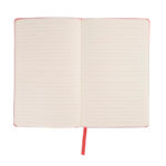 Бизнес-блокнот "Audrey", 130х210 мм, красный, кремовая бумага, гибкая обложка, в линейку, фото 3