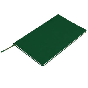 Бизнес-блокнот "Audrey", 130х210 мм, зеленый, кремовая бумага, гибкая обложка, в линейку - купить оптом
