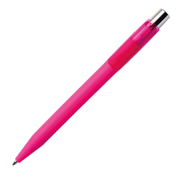 Ручка шариковая PIXEL, покрытие soft touch, розовый, пластик - купить оптом