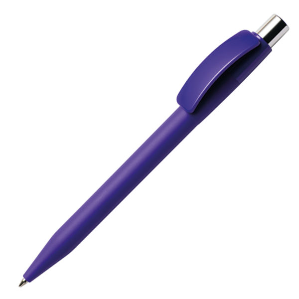 Ручка шариковая PIXEL, покрытие soft touch, фиолетовый, пластик - купить оптом