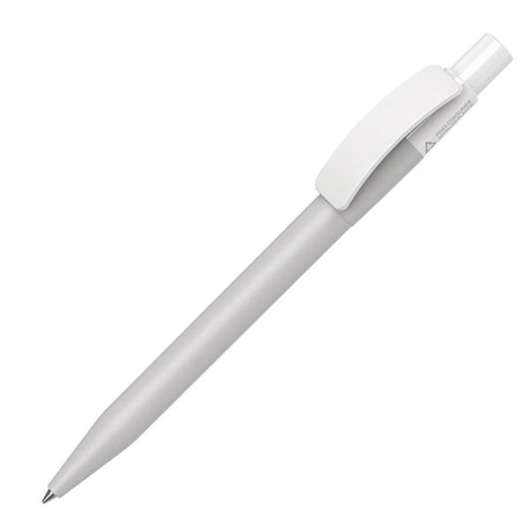 Ручка шариковая PIXEL RE, светло-серый, переработанный пластик - купить оптом