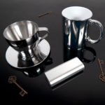 Чайная пара "Teatime", 220 мл, металл, лазерная гравировка, фото 2