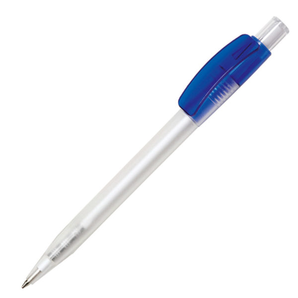Ручка шариковая PIXEL FROST, синий, пластик - купить оптом