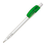 Ручка шариковая PIXEL FROST, зеленый, пластик - купить оптом