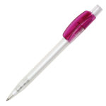 Ручка шариковая PIXEL FROST, темно-фиолетовый, пластик - купить оптом