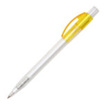 Ручка шариковая PIXEL FROST, желтый, пластик