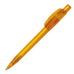 Ручка шариковая PIXEL FROST, оранжевый, пластик - купить оптом