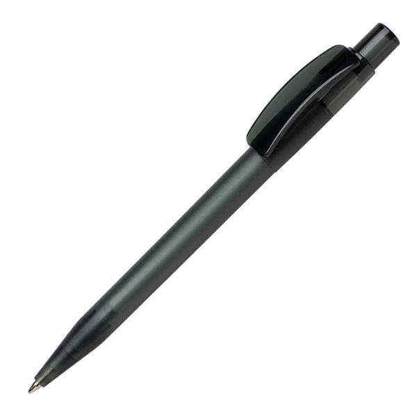 Ручка шариковая PIXEL FROST, темно-серый, пластик - купить оптом
