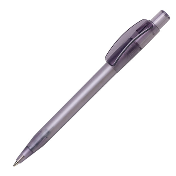 Ручка шариковая PIXEL FROST, светло-серый, пластик - купить оптом
