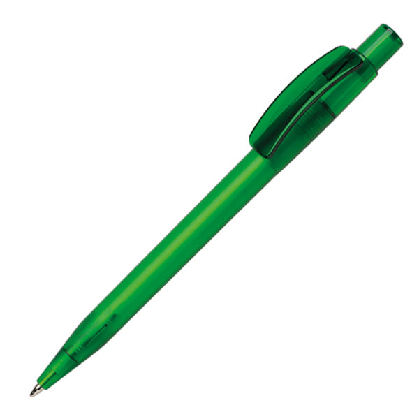 Ручка шариковая PIXEL FROST, зеленый, пластик - купить оптом