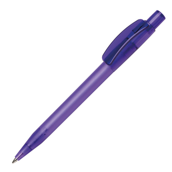 Ручка шариковая PIXEL FROST, темно-фиолетовый, пластик - купить оптом