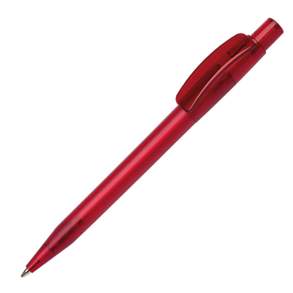 Ручка шариковая PIXEL FROST, красный, пластик - купить оптом