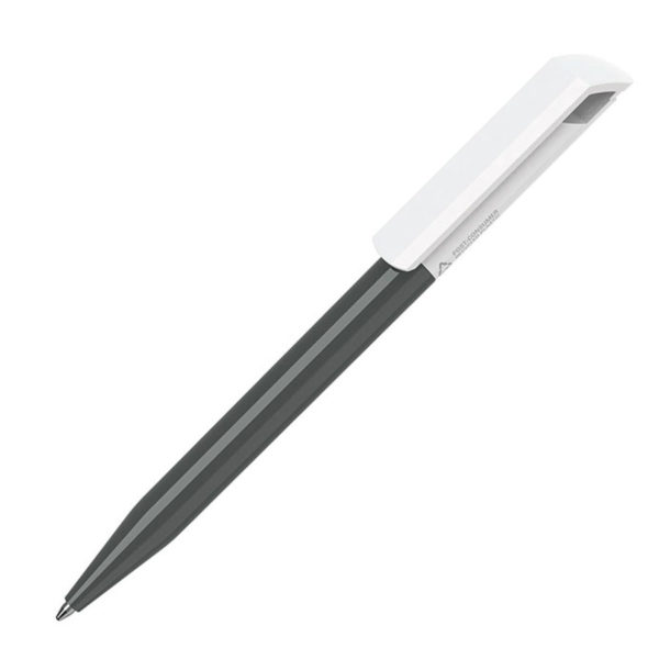Ручка шариковая ZINK RE, черный, переработанный пластик - купить оптом