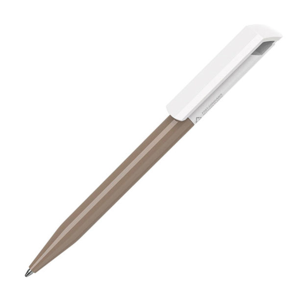 Ручка шариковая ZINK RE, коричневый, переработанный пластик - купить оптом