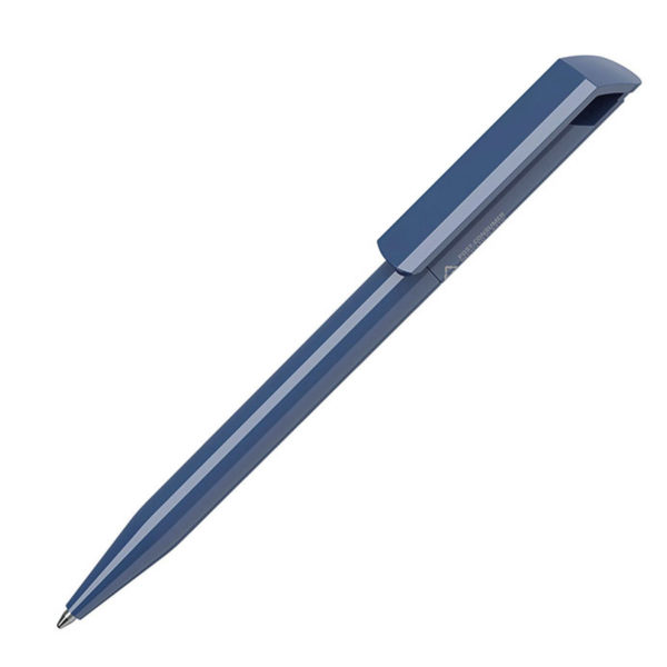 Ручка шариковая ZINK RE, синий, переработанный пластик - купить оптом