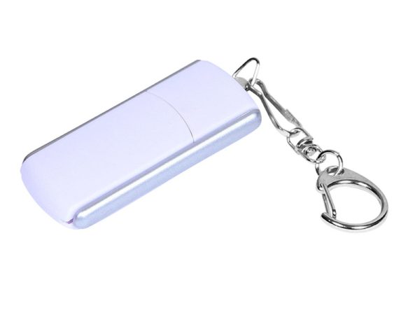 USB 2.0- флешка промо на 16 Гб с прямоугольной формы с выдвижным механизмом - купить оптом