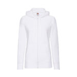 Толстовка без начеса "Ladies Lightweight Hooded Sweat", белый, XS, 80% х/б 20% полиэстер, 240 г/м2