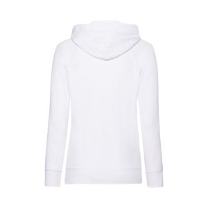 Толстовка без начеса "Ladies Lightweight Hooded Sweat", белый, XS, 80% х/б 20% полиэстер, 240 г/м2 - купить оптом