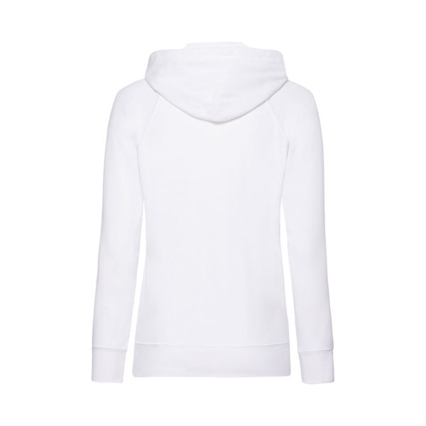 Толстовка без начеса "Ladies Lightweight Hooded Sweat", белый, XS, 80% х/б 20% полиэстер, 240 г/м2 - купить оптом