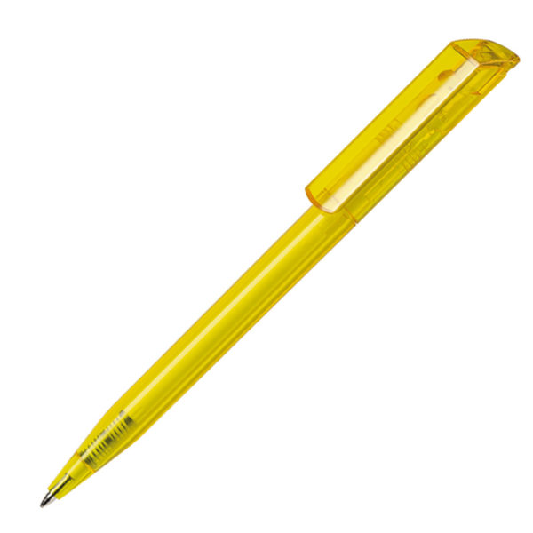 Ручка шариковая ZINK, желтый, пластик - купить оптом