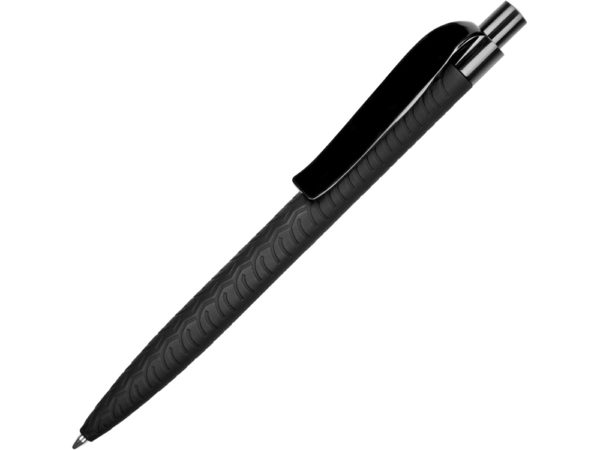 Ручка пластиковая шариковая Prodir QS 03 PRP с рисунком «протектор шины» софт-тач PRP - купить оптом