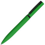 Набор подарочный SOFT-STYLE: бизнес-блокнот, ручка, кружка, коробка, стружка, зеленый, фото 5