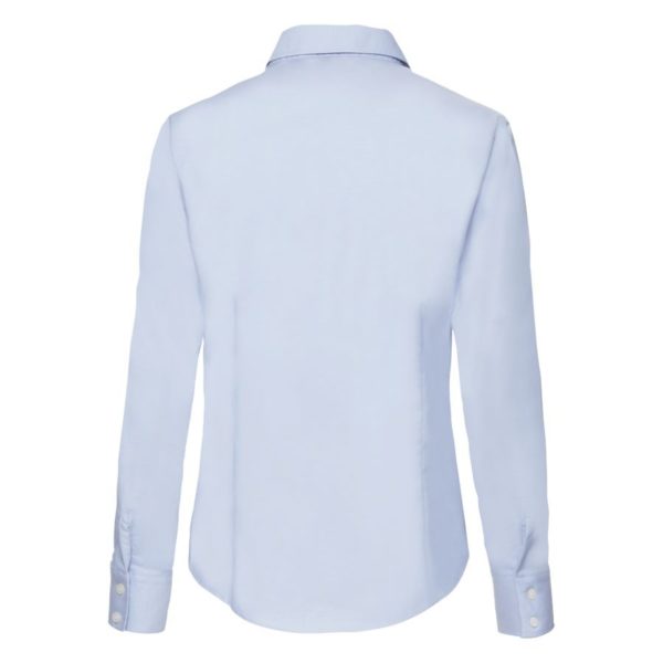 Рубашка "Lady-Fit Long Sleeve Oxford Shirt", светло-голубой_M, 70% х/б, 30% п/э, 135 г/м2 - купить оптом