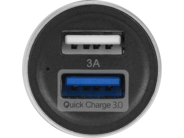 Адаптер автомобильный USB с функцией быстрой зарядки QC 3.0 «TraffIQ» - купить оптом