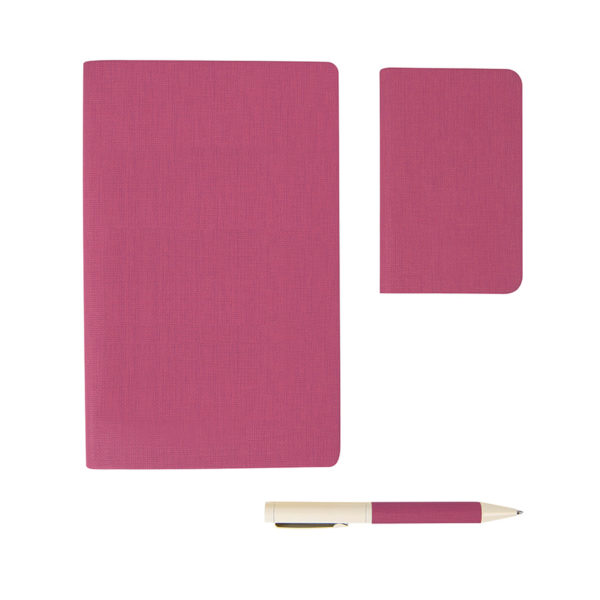 Набор подарочный PROVENCE, Универсальный аккумулятор(5000мАh), блокнот и ручка, розовый, шт - купить оптом