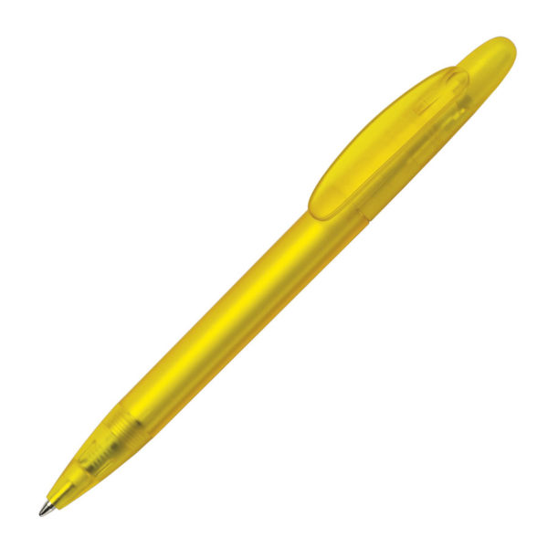Ручка шариковая ICON FROST, желтый, пластик - купить оптом