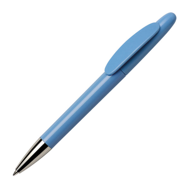 Ручка шариковая ICON CHROME, светло-голубой, пластик - купить оптом