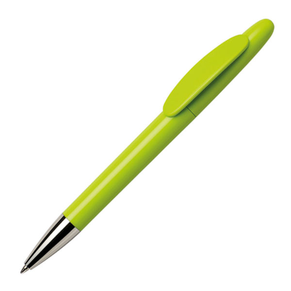 Ручка шариковая ICON CHROME, зеленое яблоко, пластик - купить оптом