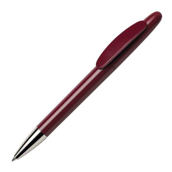 Ручка шариковая ICON CHROME, бордовый, пластик - купить оптом