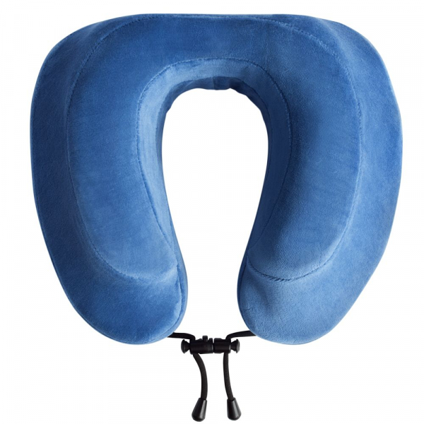 Подушка под шею для путешествий Cabeau Evolution, синяя - купить оптом