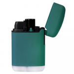 Зажигалка Zenga, турбо, многоразовая, зеленая, фото 1