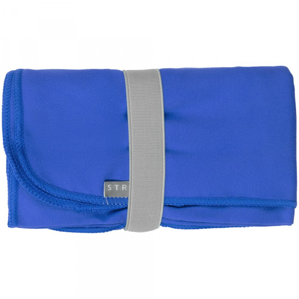 Спортивное полотенце Vigo Medium, синее - купить оптом
