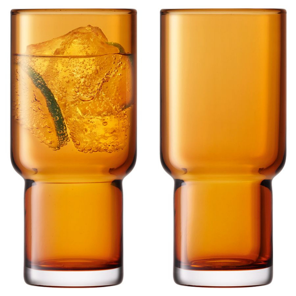 Набор из 2 высоких стаканов Utility, оранжевый - купить оптом