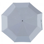 Зонт складной Manifest Color со светоотражающим куполом, черный, фото 1