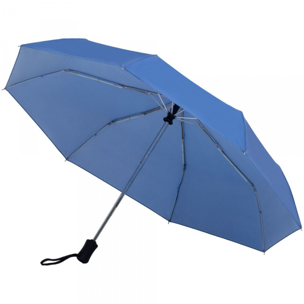 Зонт складной Manifest Color со светоотражающим куполом, синий - купить оптом