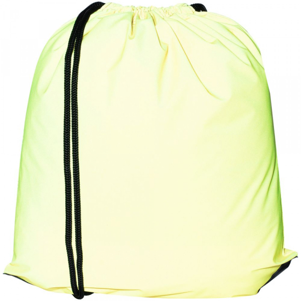 Рюкзак-мешок Manifest Color из светоотражающей ткани, желтый неон - купить оптом