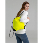 Рюкзак-мешок Manifest Color из светоотражающей ткани, желтый неон, фото 6