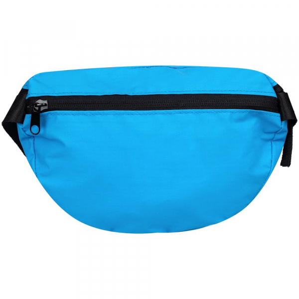 Поясная сумка Manifest Color из светоотражающей ткани, синяя - купить оптом
