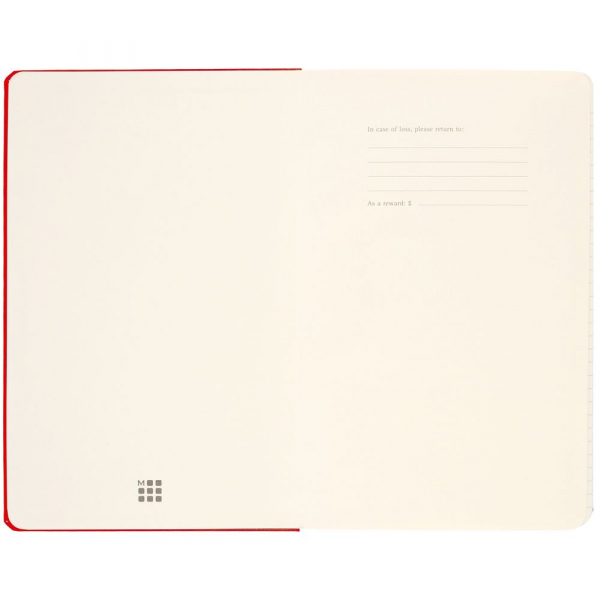 Записная книжка Moleskine Classic Large, в линейку, красная - купить оптом