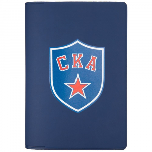 Обложка для паспорта «СКА», синяя - купить оптом