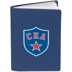Обложка для паспорта «СКА», синяя - купить оптом