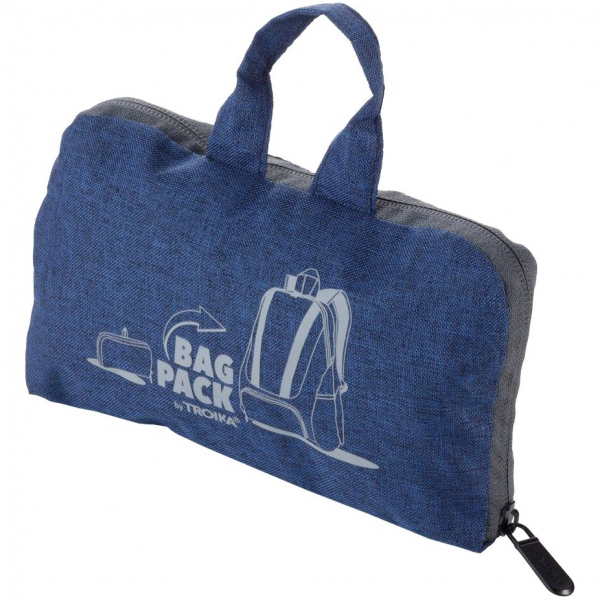 Складной рюкзак Bagpack, синий - купить оптом