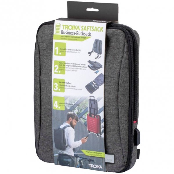 Рюкзак для ноутбука Saftsack, серый - купить оптом