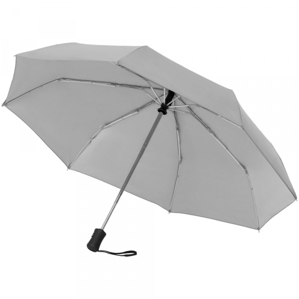 Зонт складной «Свят-свят» со светоотражающим куполом, серый - купить оптом